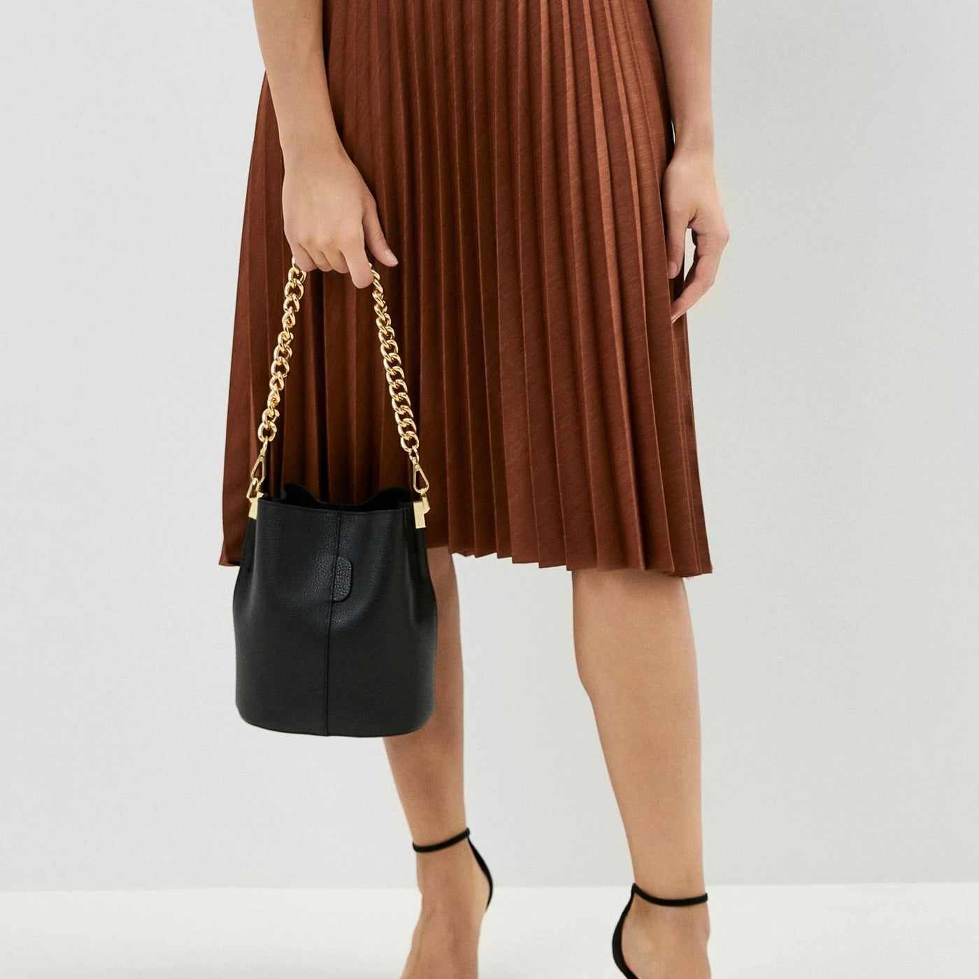 Sample Ravenna Läderväska med Kedja Röd /