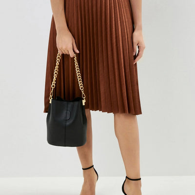 Sample Ravenna Läderväska med Kedja Röd /