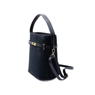 Väska "Molfetta" i mocka Svart