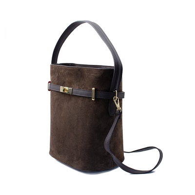 Väska "Molfetta" i mocka Espresso Ash