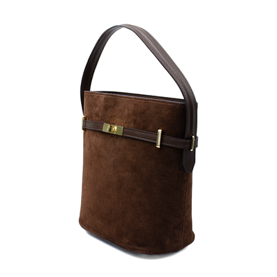 Väska "Molfetta" i mocka Chocolate