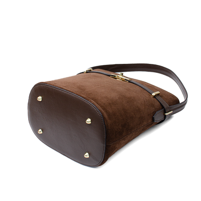 Väska "Molfetta" i mocka Chocolate