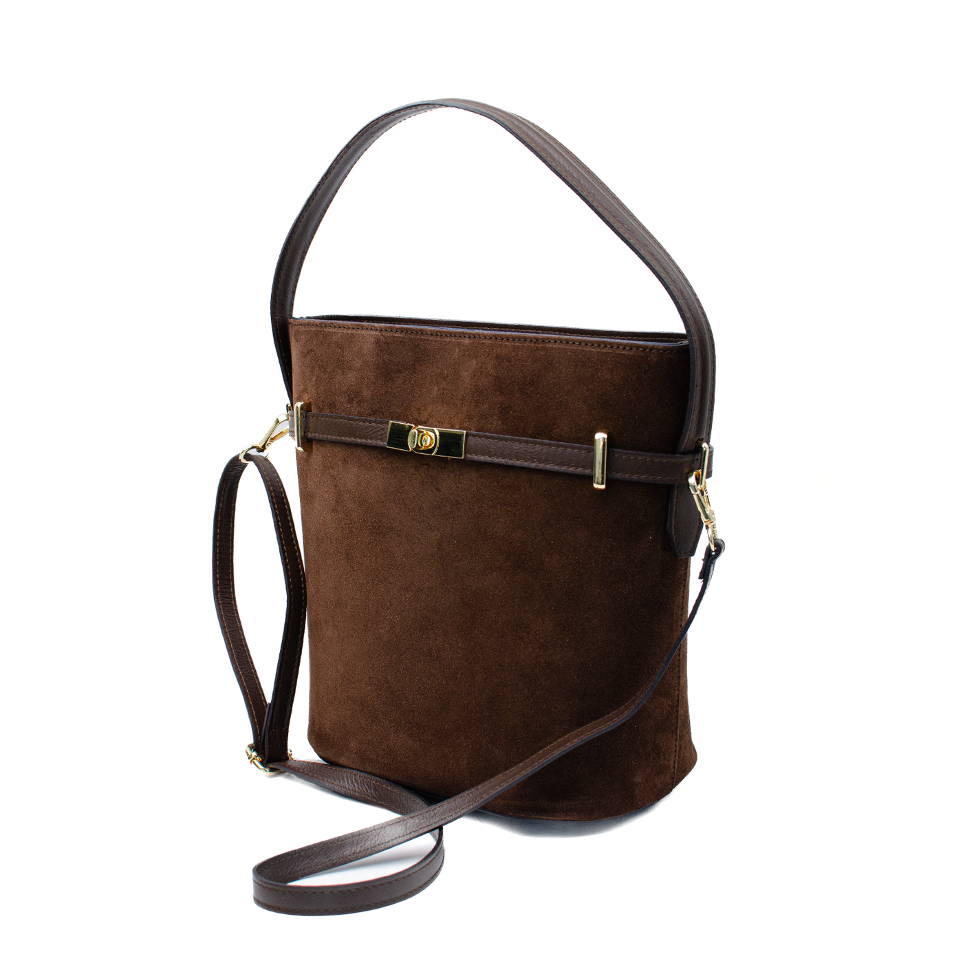 Väska "Molfetta" i mocka Chocolate