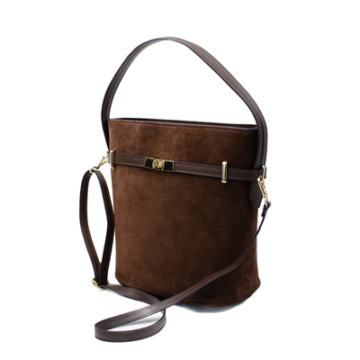 Väska "Molfetta" i mocka Chocolate