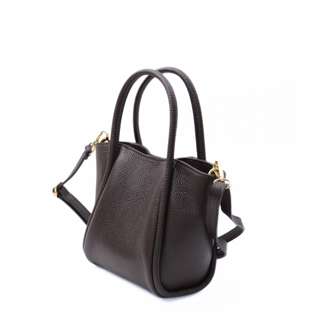 Leather bag "Florence's" dark brown
