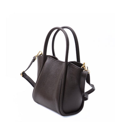 Leather bag "Florence's" dark brown
