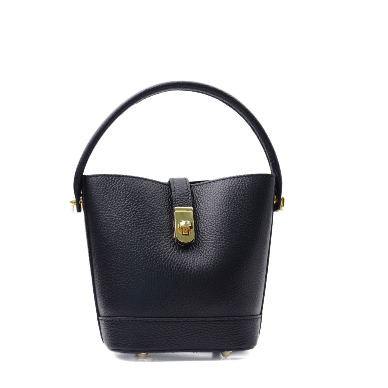 Väska i läder "Lugo" Svart