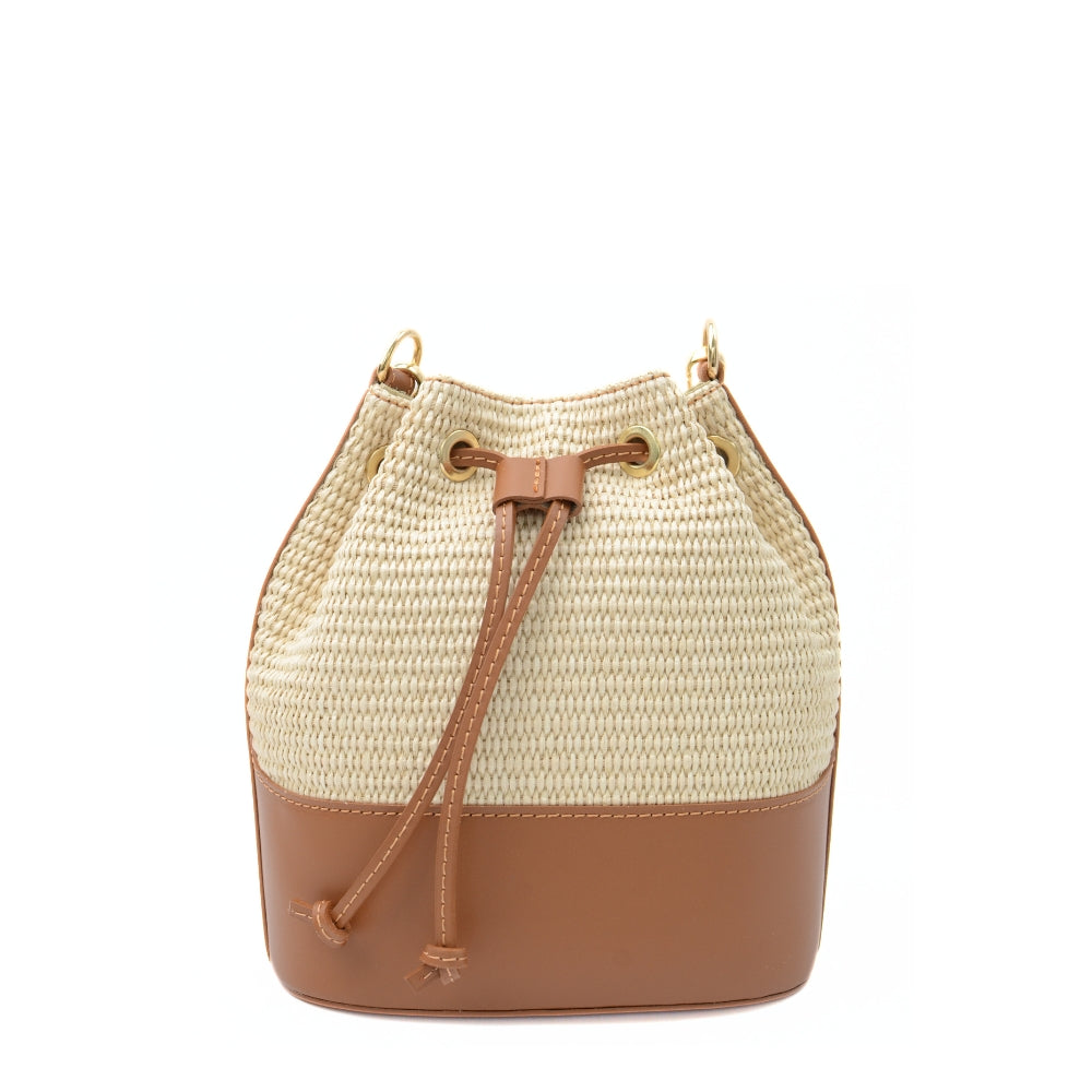 Stråväska "Avellino" Beige