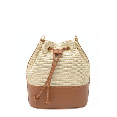 Stråväska "Avellino" Beige
