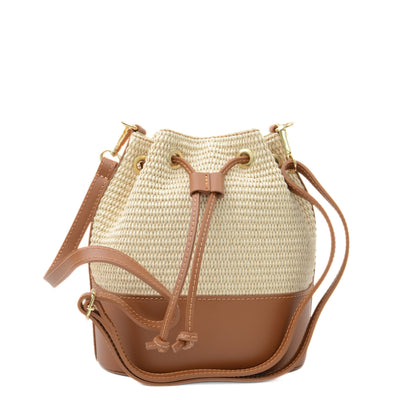 Stråväska "Avellino" Beige