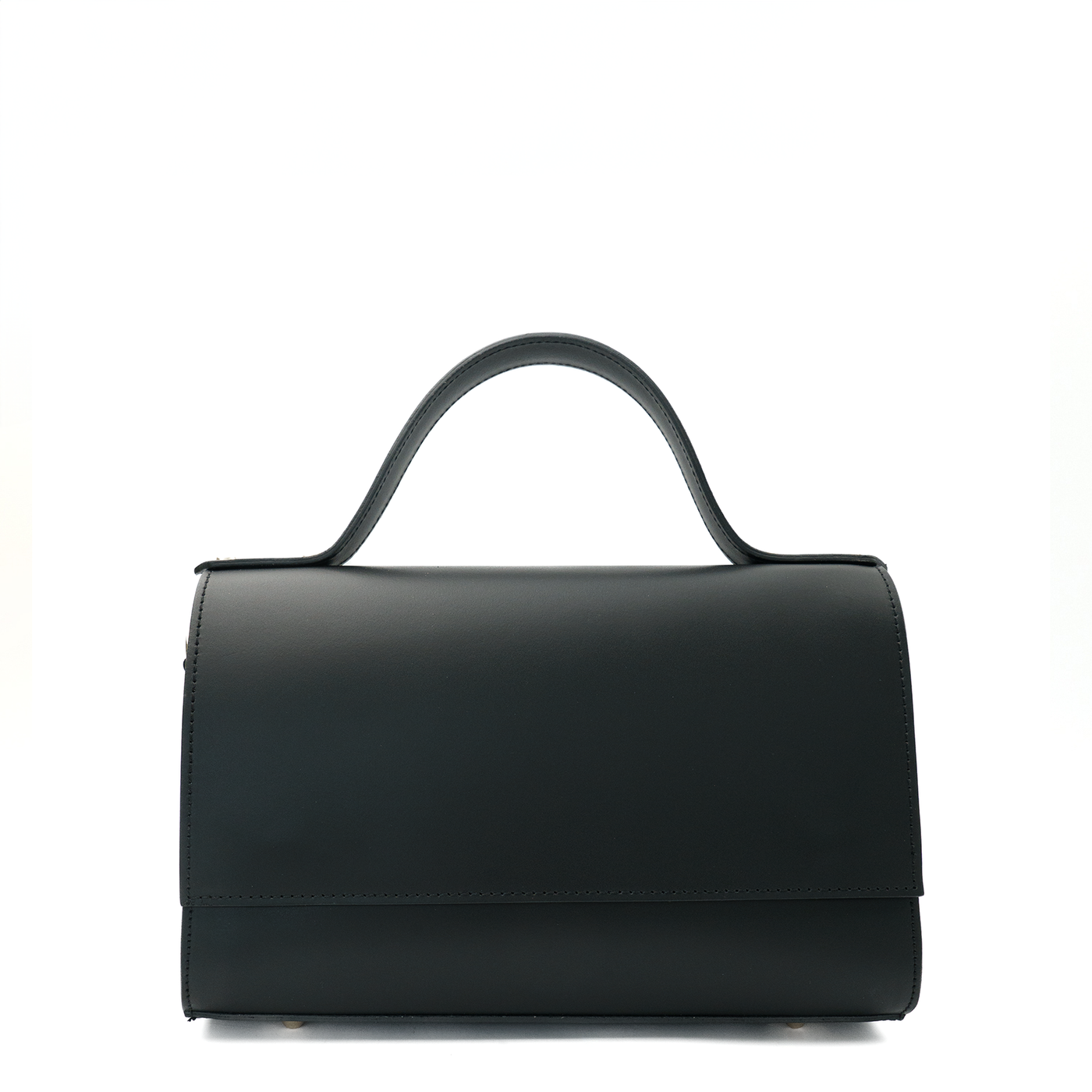 Handbag in genuine leather "Palermo", Black