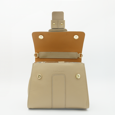 Leather bag "Parma" Light taupe