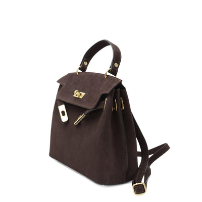 Mocka bag "Rivoli" dark brown