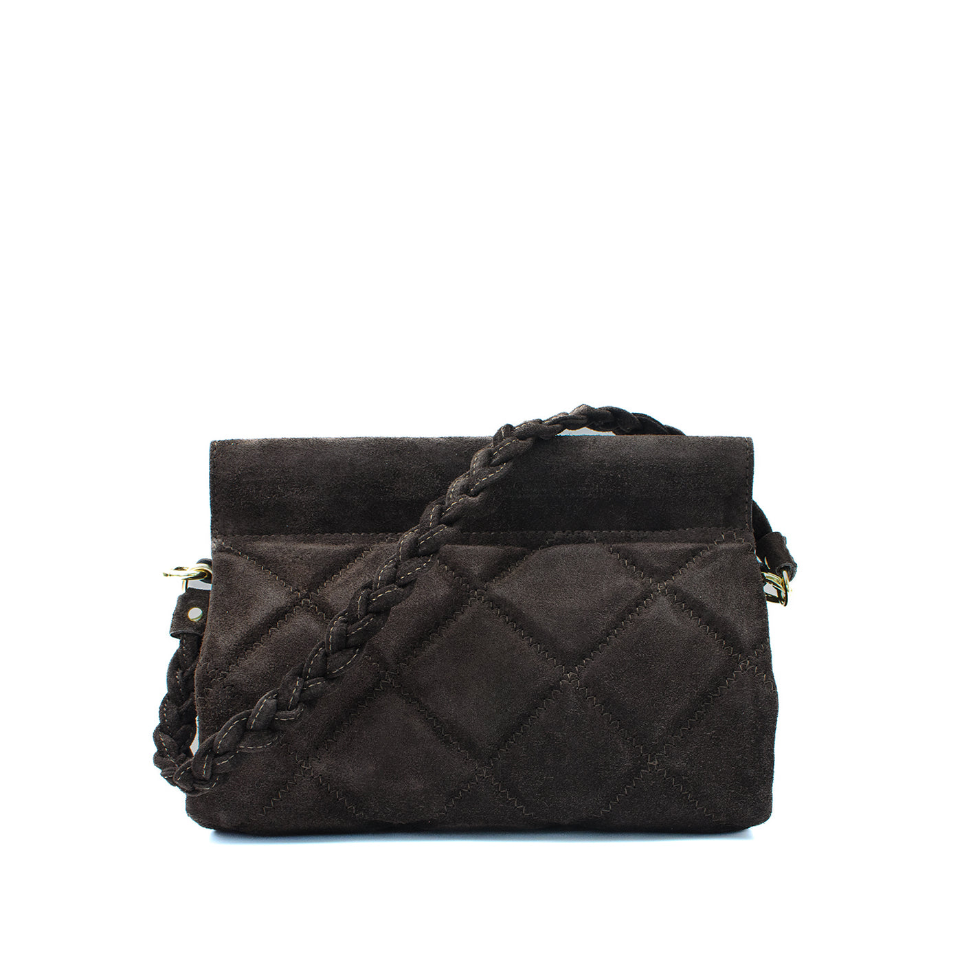 Bag "Sassari Suede Maxi", Dark Brown