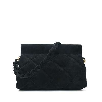 Bag "Sassari Suede Maxi", Black