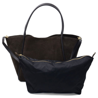 Shoppingväska "Florence XL" i mocka Espresso Ash