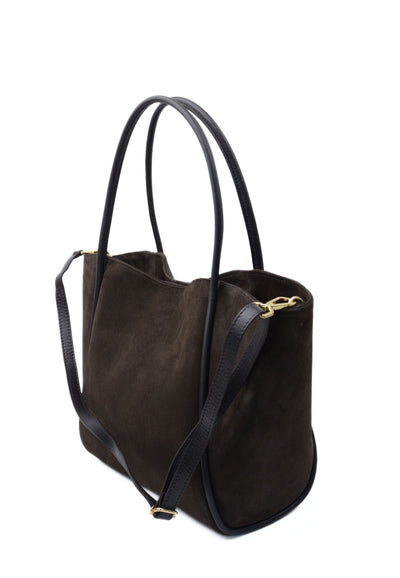 Shoppingväska "Florence XL" i mocka Espresso Ash