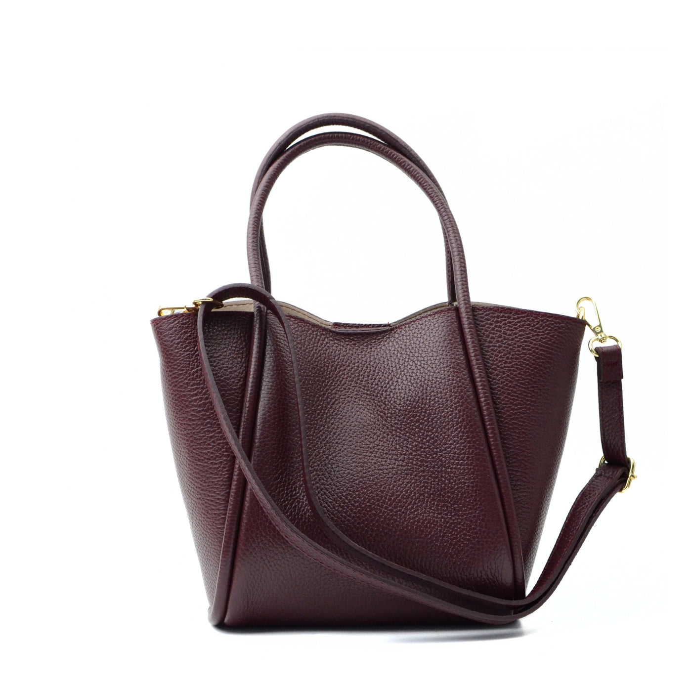 Leather bag "Florence M" Beige