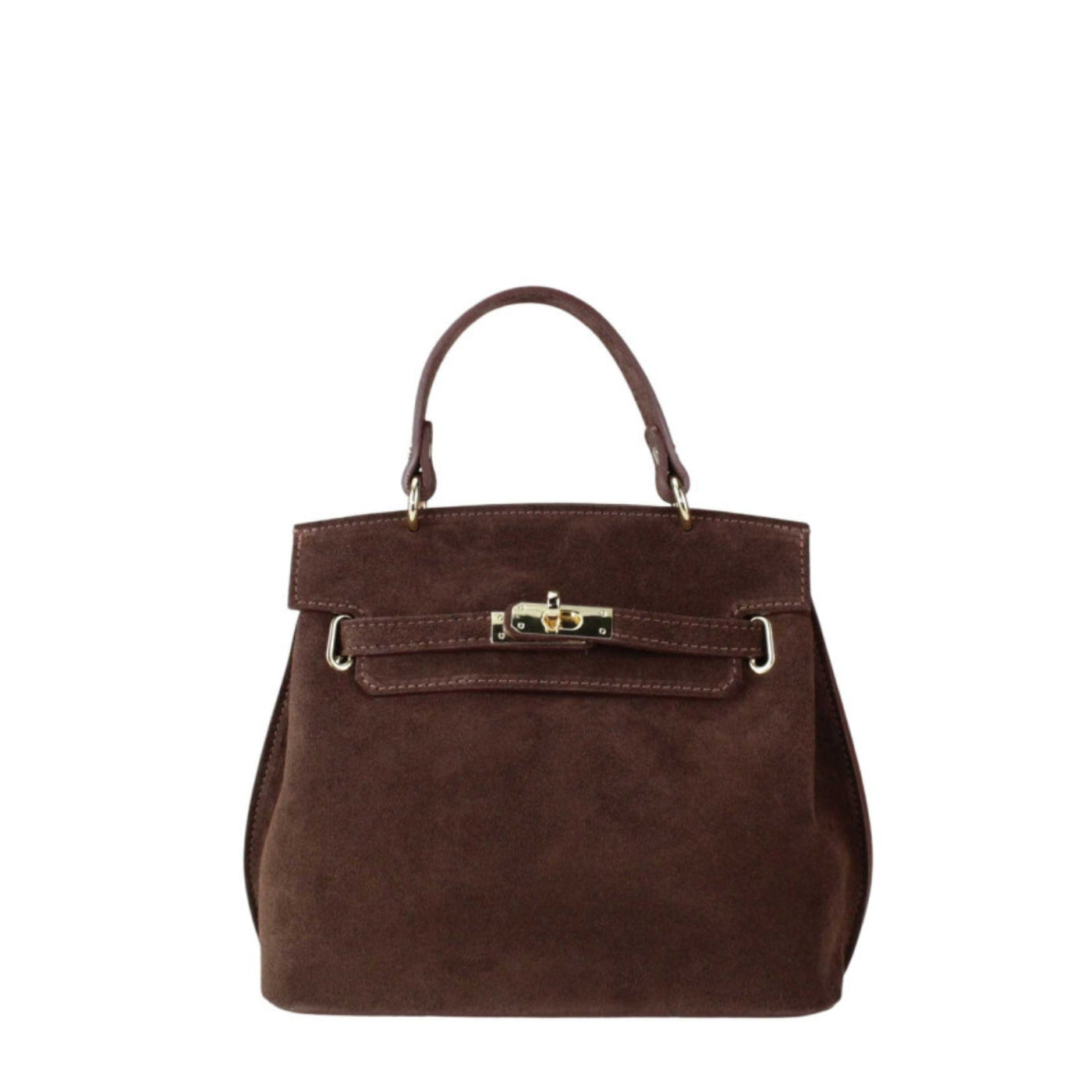 Suede bag "Rivoli" Brown