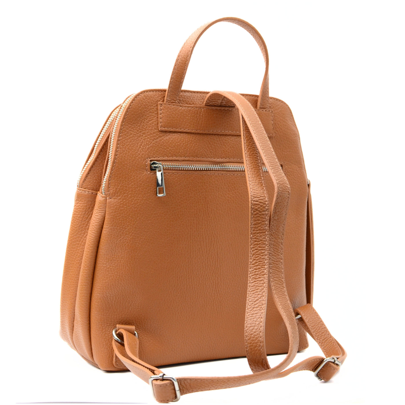 Classic leather backpack, Brown