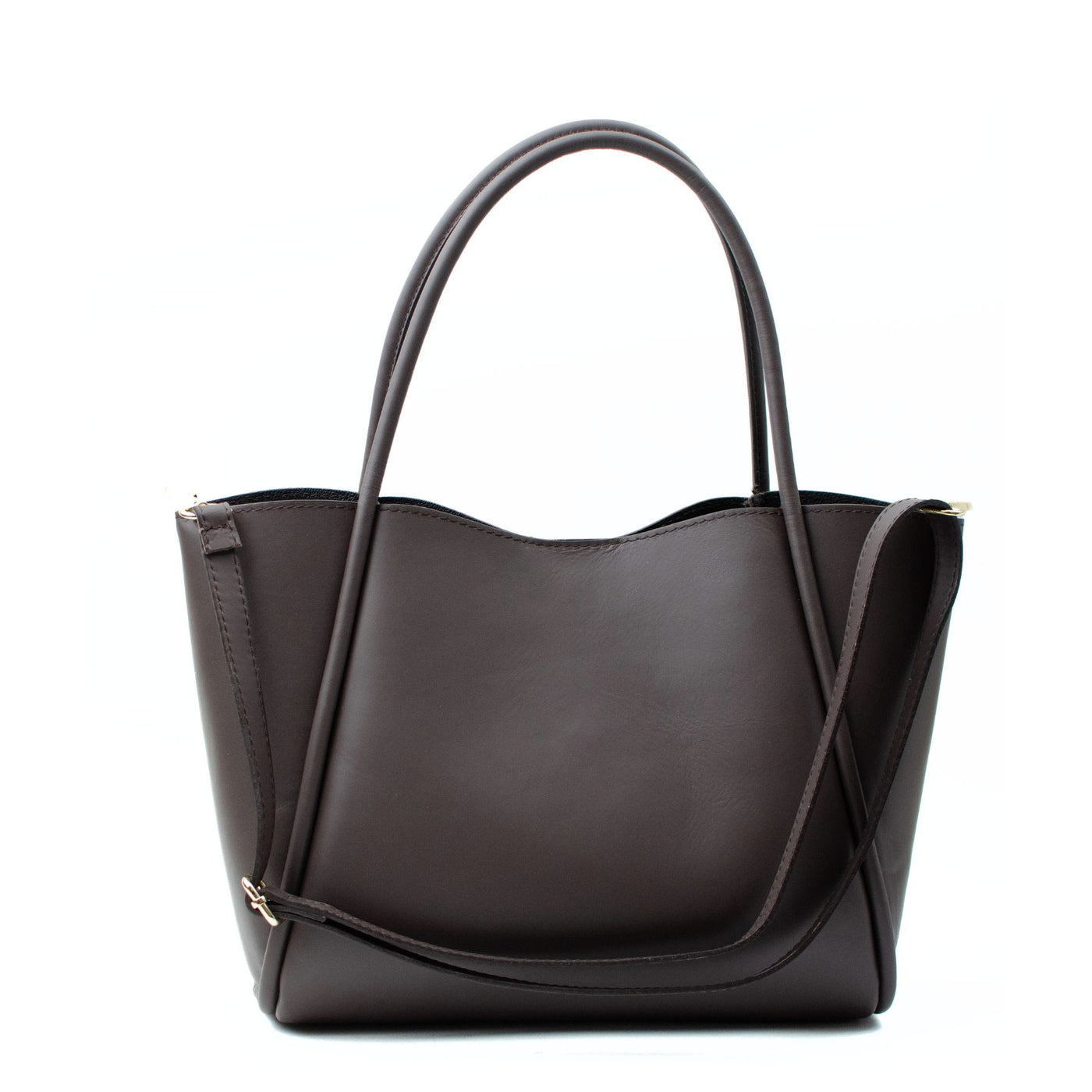 Shopping bag "Florence L" Dark brown nappa