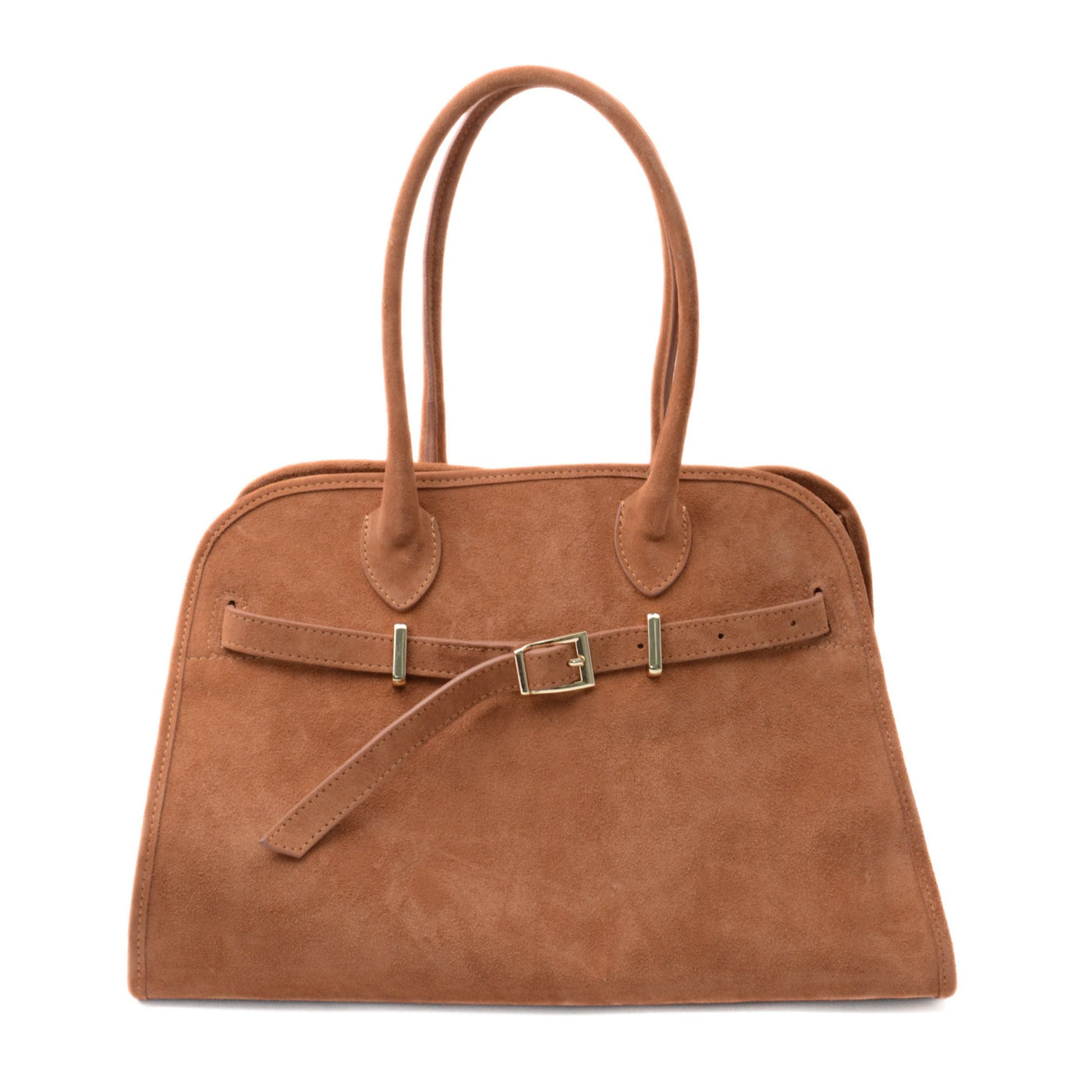 Bag "Portofino" in suede Camel