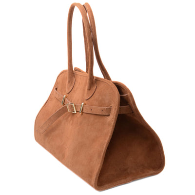 Bag "Portofino" in suede Camel