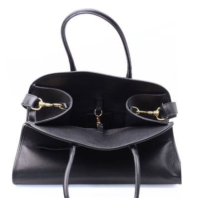Bag "Portofino" in Leather Black