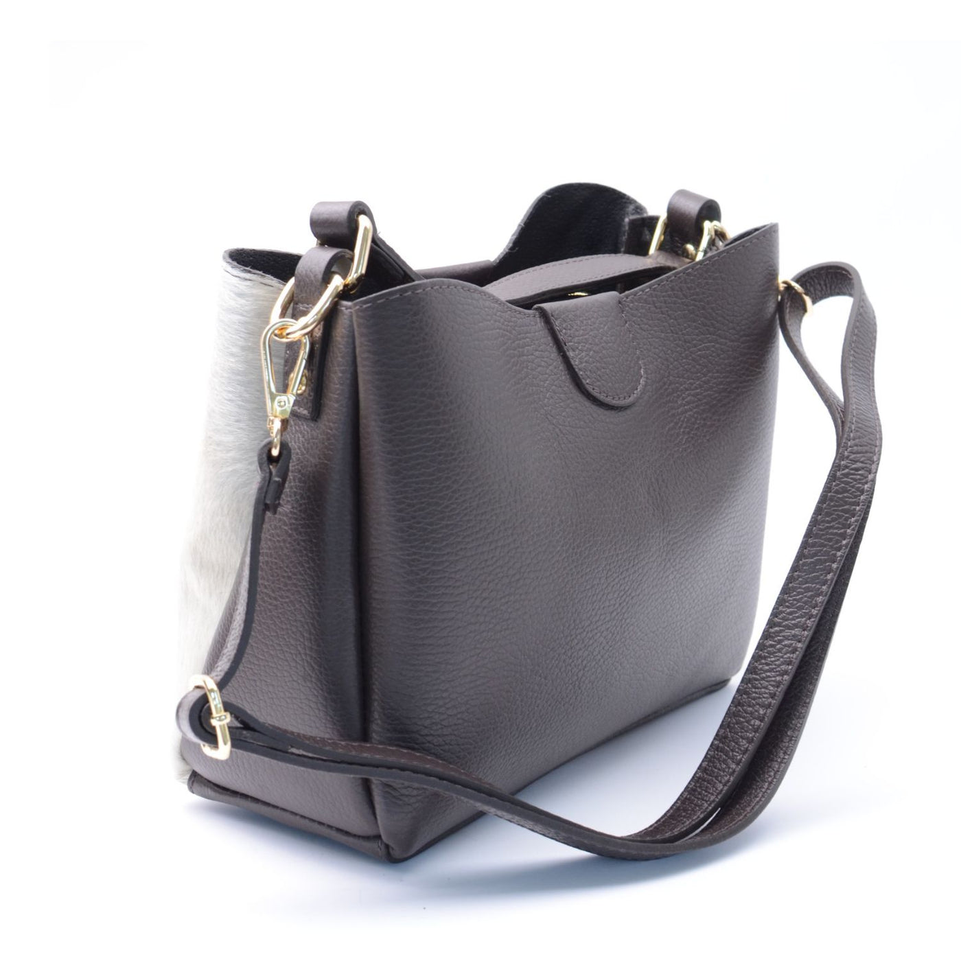 Väska "Novara" Cow Mörkbrun