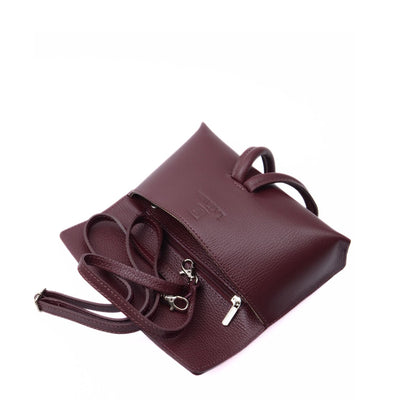Skinnväska "Barletta", Bordeaux