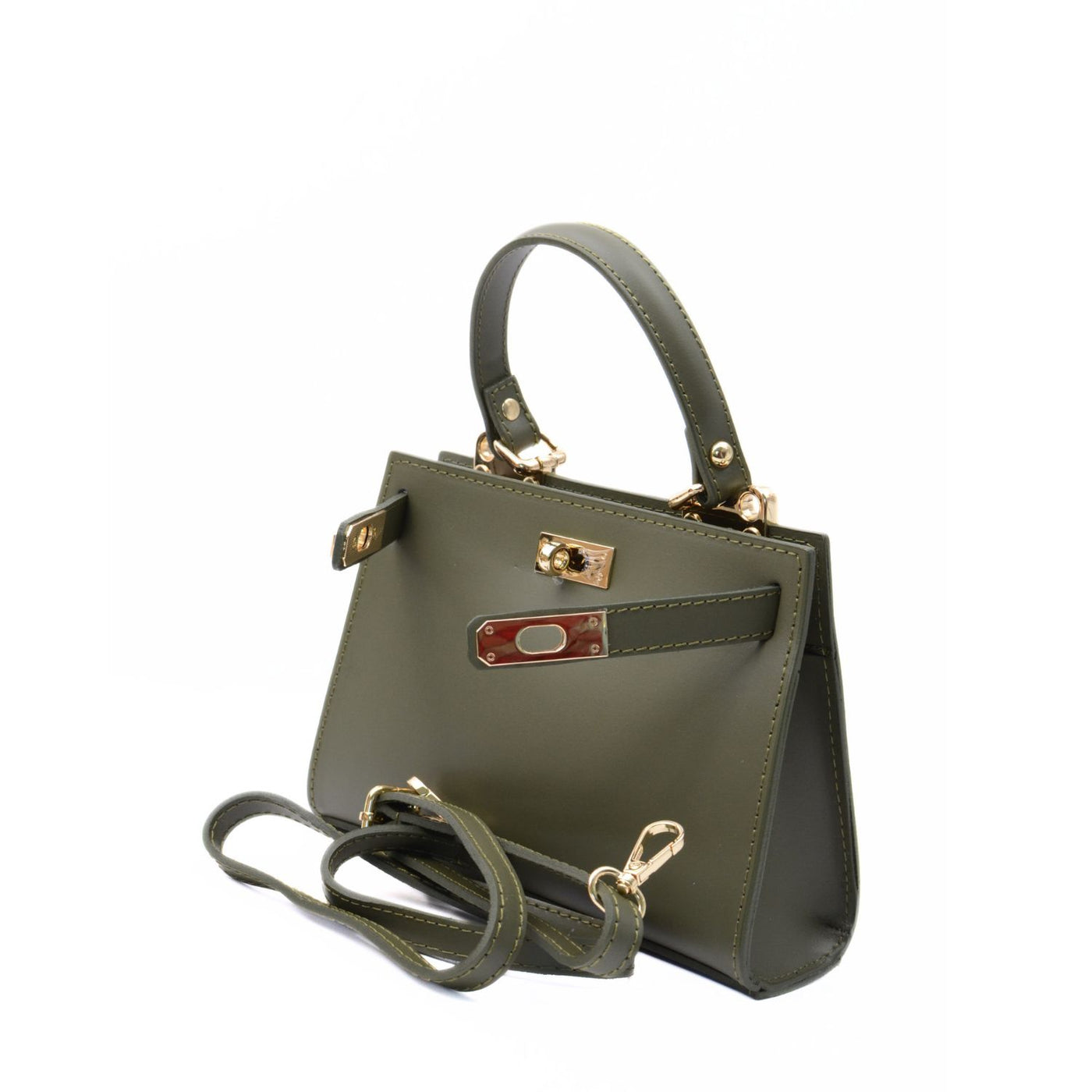 Skinnväska "Latina", Khaki