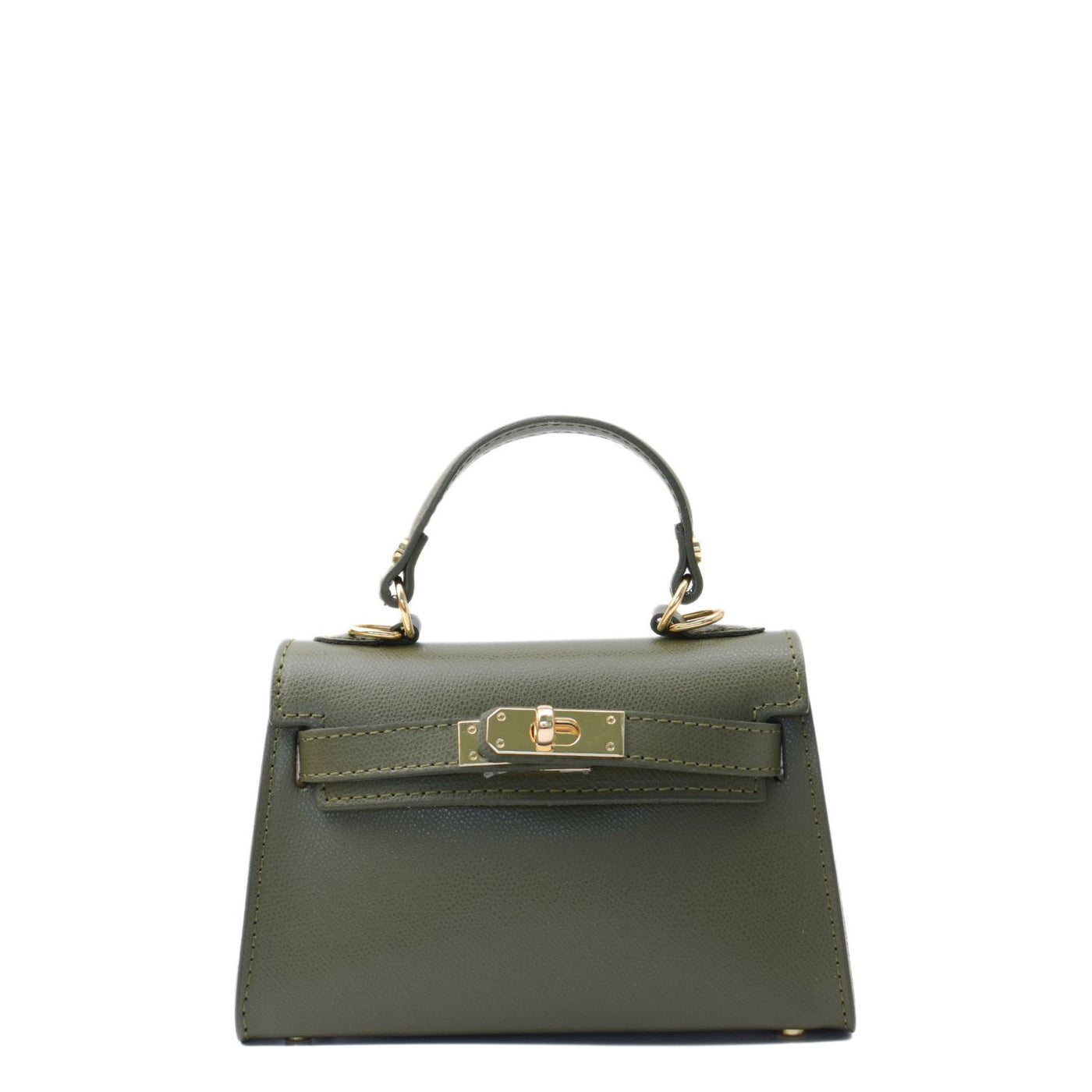 Skinnväska "Trento" i saffiano, Khaki