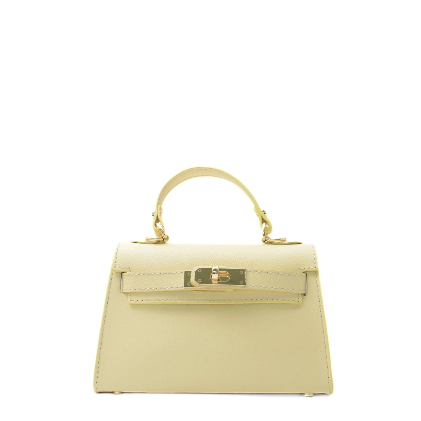 Skinnväska "Trento" i saffiano, Butter Yellow