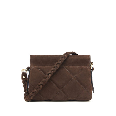 Bag "Sassari Suede Mini", Dark Brown