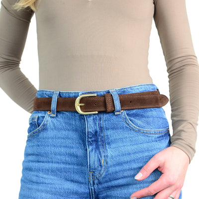 Suede belt 2.8 cm