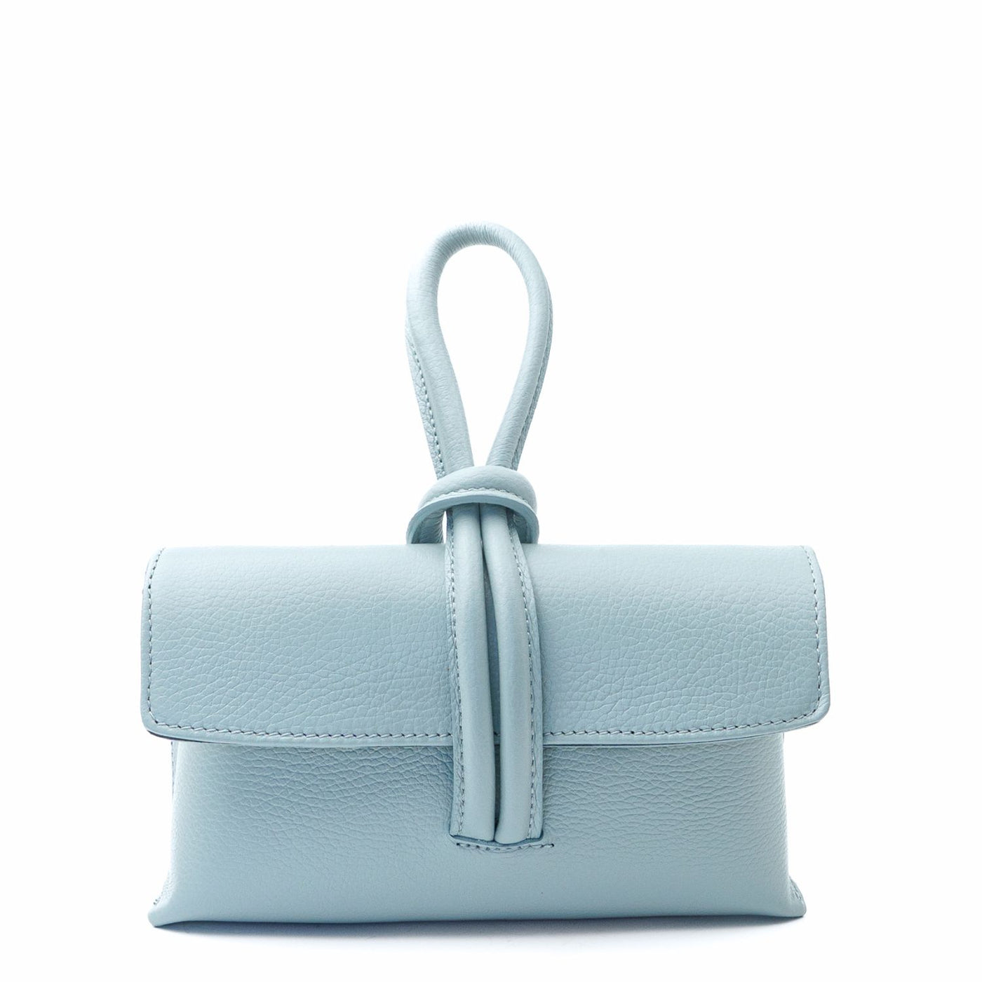 Leather bag "Barletta", light blue