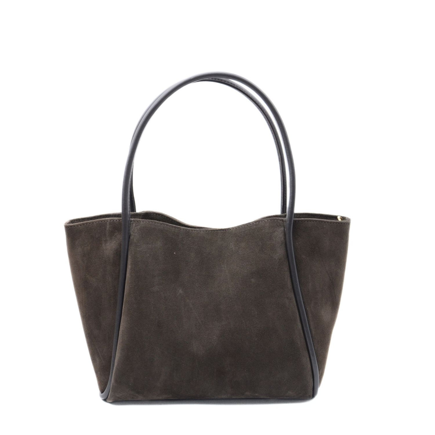 Shopping bag "Florence L" dark brown suede