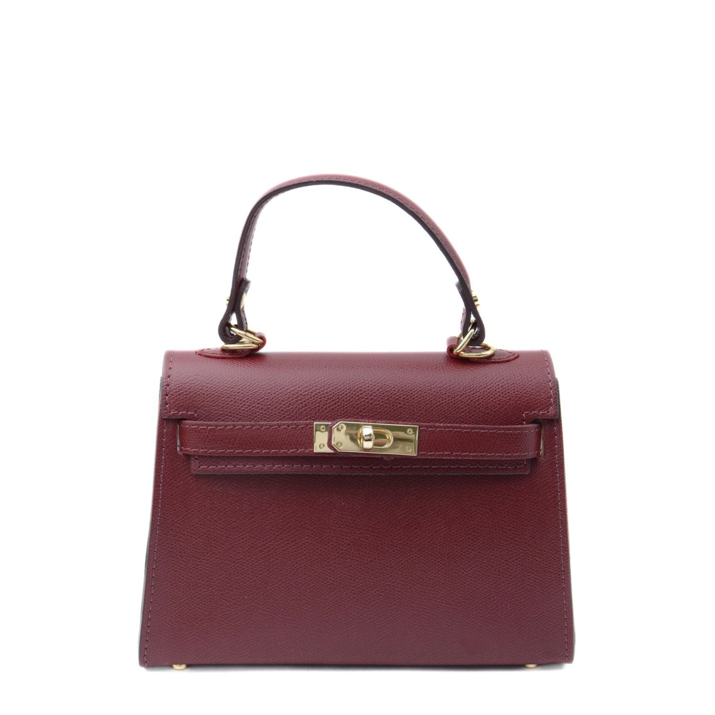 Skinnväska "Trento Maxi" i saffiano, Bordeaux