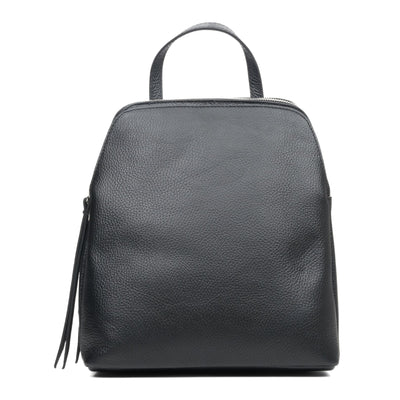 Backpack "Prato" in leather, Black