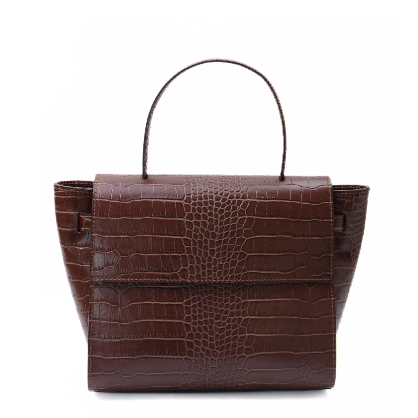 Skinnväska "Arezzo", Croco brun