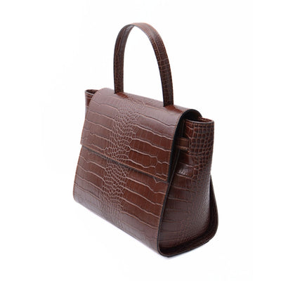 Skinnväska "Arezzo", Croco brun