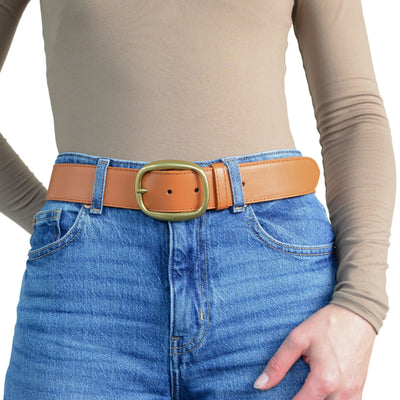 Leather belt 3.8 cm