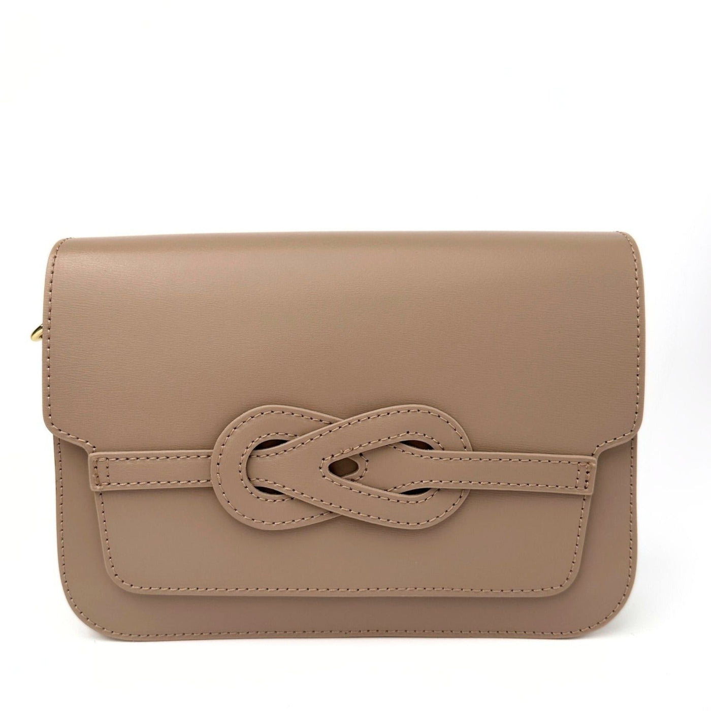 Leather bag "Naples", Light Taupe