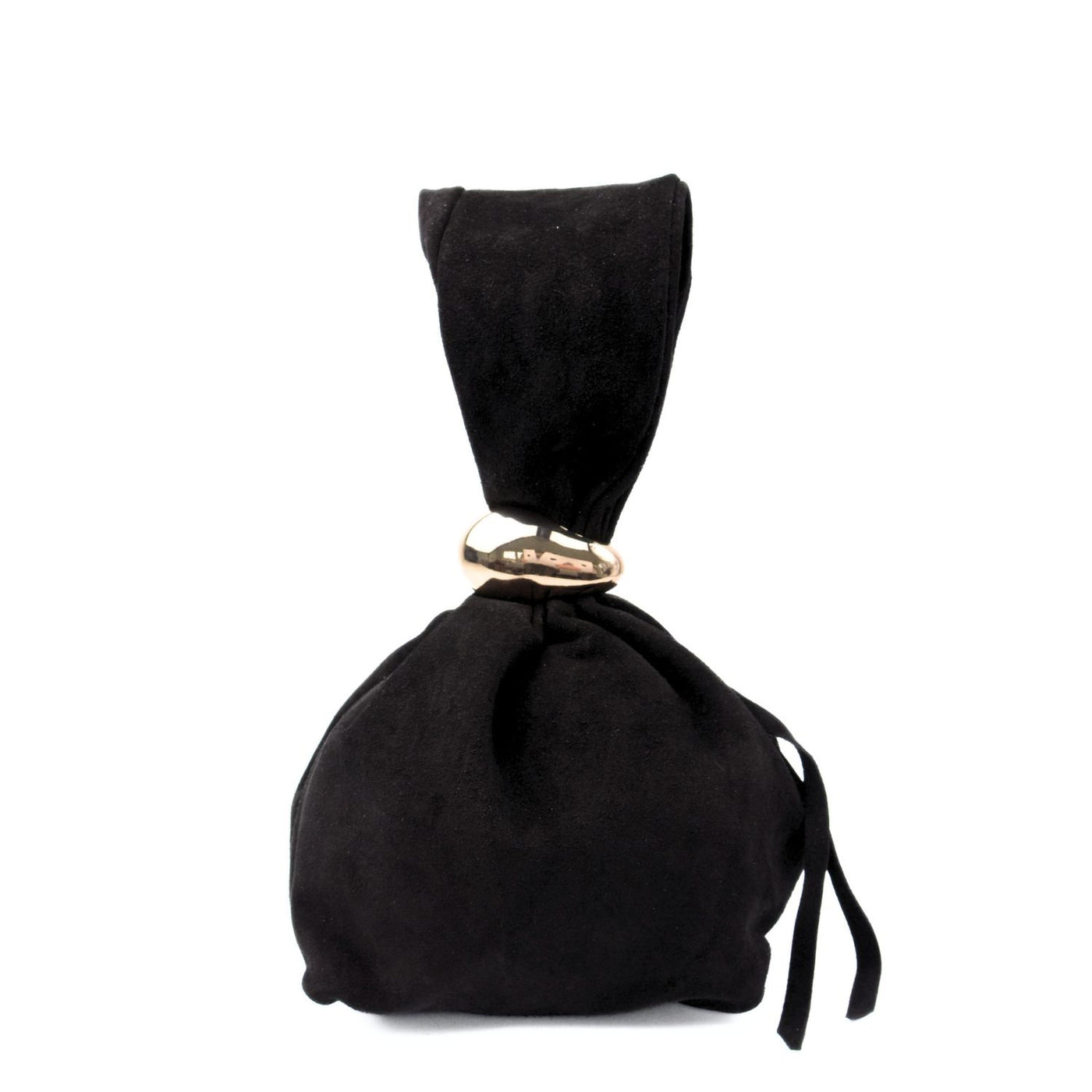 Väska "Gala" i mocka, Svart