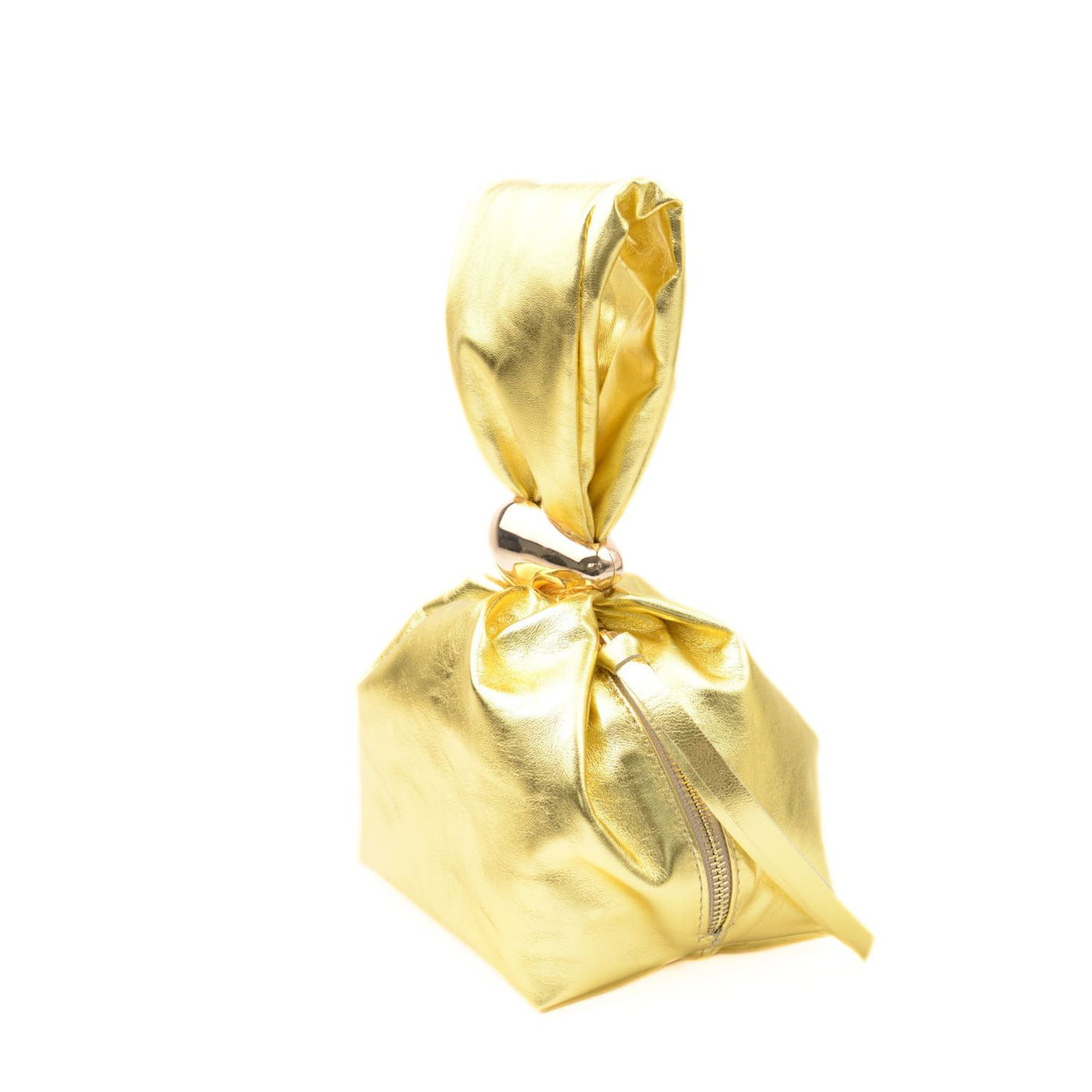 Väska "Gala" i läder, Guld