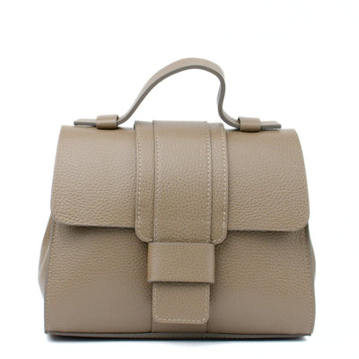 Leather bag "Parma", Taupe