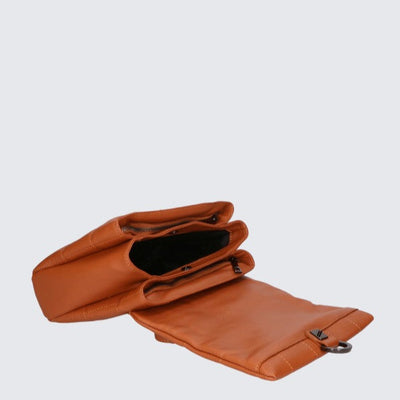 Leather bag "Prato", Brown