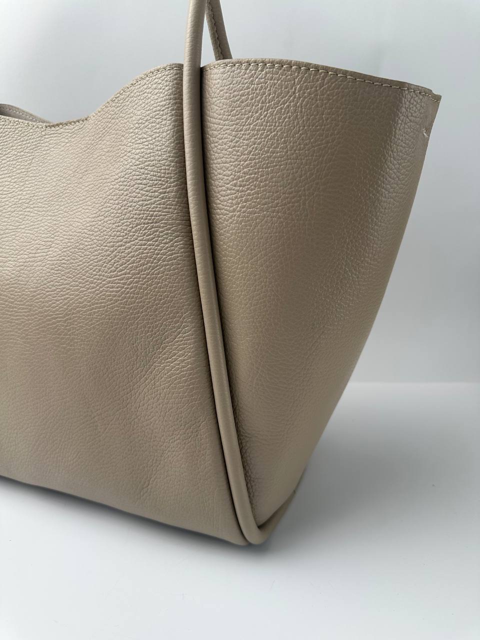 Sample Florence XL Läderväska Ljustaupe  /