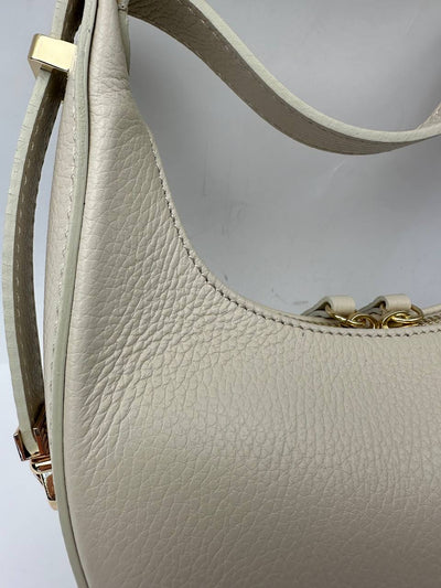 Sample Luna-mini Läderväska Beige /