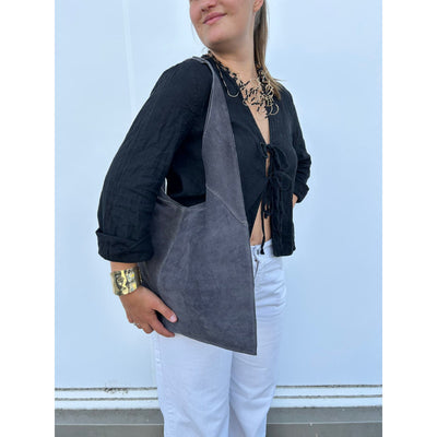 Sample Shoppingväska i Mocka Chocolate /